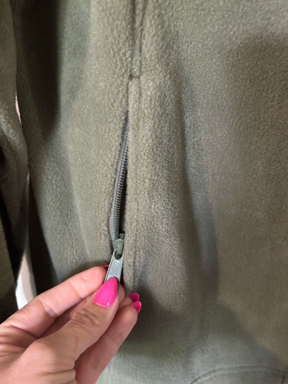 Columbia Olive Green Full-Zip Performance Fleece Jacket. SO soft & warm! XXL. - Picture 5 of 6